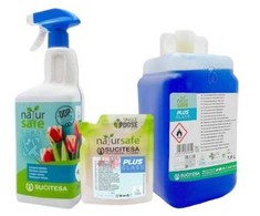 Sucitesa Natursafe Plus Glass ekologiškas stiklo valiklis (koncentratas) - 16vnt. MINI + ERGO buteliukas NEMOKAMAI
