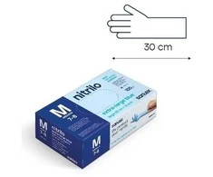 Santex Extra Long 30cm prailgintos nitrilo pirštinės, mėlynos, 6.5g (100vnt.) - L