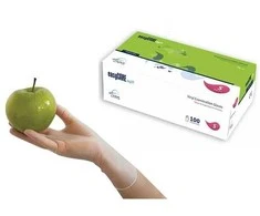 Zarys easyCare viekartinės vinilino pirštinės, be pudros (100vnt.) - L