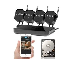 Zmodo ZMODO 720P Wifi Mini NVR IP kamera + 4xIP CAM + 1TB HDD