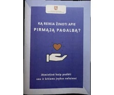PIRMOSIOS PAGALBOS ATMINTINĖ instrukcija knygutė