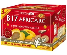 TEREZIA B17 APRIKARKAS SU ABRIKOSŲ ALIEJUMI 180 KAPSULIŲ