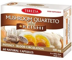 TEREZIA GRYBŲ KVARTETAS SU REISHI 60 KAPSULIŲ