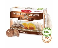 TEREZIA GRYBŲ KVARTETAS SU REISHI 60 KAPSULIŲ