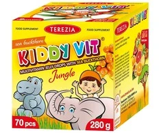 TEREZIA KIDDY VIT MULTIVITAMINAI GUMINUKAI SU ŠALTALANKIAIS - DŽIUNGLIŲ PASAULIS 70 VNT (280 G) TEREZIA