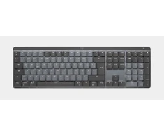 Belaidė klaviatūra Logitech MX MECHANICAL, išdėstymas: Vokiečių (Qwertz), "Tactile Quiet", pilkos spalvos