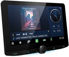 Automagnetola JVC KENWOOD, DMX9724XDS 1-DIN AV grotuvas su 10.1" ekranu, Bluetooth