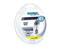 Bosma lempučių komplektas H4, P43t, 60/55W, optiplus +50%