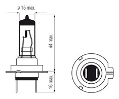 Bosma lemputė H7, 12V, 55W, HDLL long life