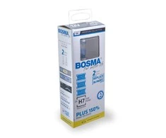 Bosma lemputė H7, 55W, 12V, Plus 150%, PX26d komplektas (balta)