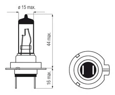 Bosma lemputė H7, 12V, 55W