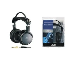 HiFi ir TV ausinės JVC HA-RX700E su Aukštos kokybės garso atkūrimu,"deep bass sound", 3,5m laidas, juodos