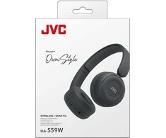 JVC, HA-S59W-BU, matinės juodos sp. dinaminės ausinės, mikrofonas