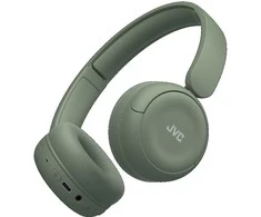JVC, HA-S59W-GU, chaki žalios sp. dinaminės ausinės, mikrofonas