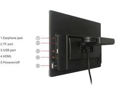 Laviline MHA1104BK, USB, Android, monitorius 11.6", juodas