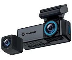 Neoline Flash 2K Dual 1440p+1080p, Wi-Fi - dviejų kamerų vaizdo registratorius, juodas