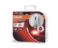 Osram lemputės Sidabrinis +100%, H4, 60/55W, DUO 64193NBS-HCB