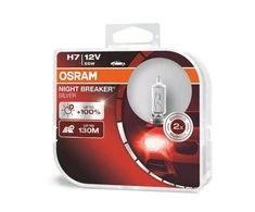 Osram lemputės Sidabrinis +100%, H7, 55W, DUO 64210NBS-HCB
