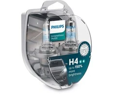 Philips lemputės X-TremeVision +150%, H4, 60/55W, DUO 12342XVPS2