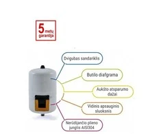 Išsiplėtimo indas hidroforui 100 L Aquavarem (vertikalus)