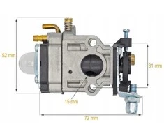 Kinija KARBIURATORIUS KINIETIŠKAM TRIMERIUI 43cc 52cc 15mm