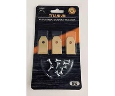 Titaninių peiliukų rinkinys (9 vnt. 35 mm) Gardena, Husqvarna robotui vejapjovei