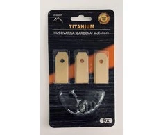 Titaninių peiliukų rinkinys (9 vnt. 43 mm) Gardena, Husqvarna robotui žoliapjovei