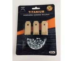 Titaninių peiliukų rinkinys (30 vnt. 43 mm) Gardena, Husqvarna robotui vejapjovei