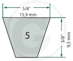 Tinkantis Mtd GRANIT V-belt MTD 57275104