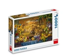 Dinozaurų dėlionė 1000 detalių: Liūtai atgyja