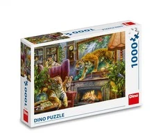 Dinozaurų dėlionė 1000 detalių: Tigrai atgyja