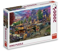 Dėlionė Dino Puzzle 2000 Pcs: Painted Amsterdam