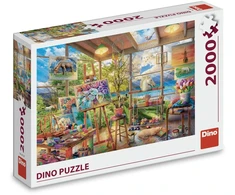 Dėlionė Dino Puzzle 2000 Pcs: Painting Studio