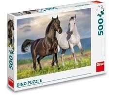 Dino Dėlionė 500 vnt. - Įsimylėję žirgai