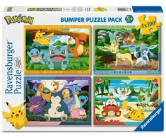 Ravensburger Dėlionė 4x100 vnt. - Pokémonai