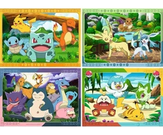 Ravensburger Dėlionė 4x100 vnt. - Pokémonai