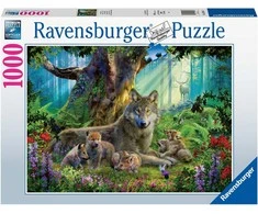Ravensburger Dėlionė 1000 vnt. - Vilkai miške