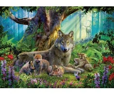Ravensburger Dėlionė 1000 vnt. - Vilkai miške