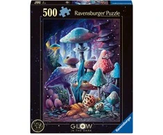 Ravensburger Šviečianti tamsoje dėlionė 500 vnt. - Mėnesienos grybai