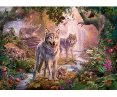 Ravensburger Dėlionė 1000 vnt. - Vilkų šeima