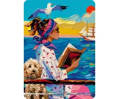 Dėlionė Ravensburger Puzzle 3x100 Pieces: Have Dog, Will Travel &amp; Easel Set