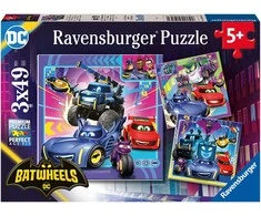 Ravensburger Dėlionė 3x49 vnt. - Batwheels