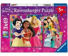 Ravensburger Dėlionė 3x49 vnt. - Disney princesės