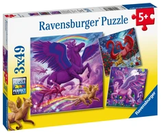 Ravensburger Dėlionė 3x49 vnt. - Mitinės būtybės