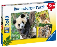Ravensburger Dėlionė 3x49 vnt. - Laukinė gamta