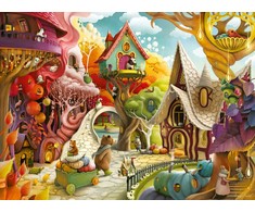 Ravensburger Dėlionė 500 vnt. - Namai, namučiai