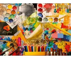 Ravensburger Dėlionė 500 vnt. - Meno studija