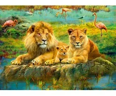 Ravensburger Dėlionė 500 vnt. - Liūtų šeima