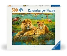 Ravensburger Dėlionė 500 vnt. - Liūtų šeima