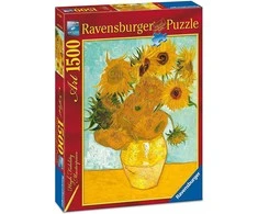 Ravensburger Dėlionė 1500 vnt. - Vincent van Gogh: Saulėgrąžos